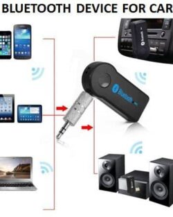Car Bluetooth Receiver (3.5 mm Pin) - Pair with Car Stereo, Music System, Home Theater System, Computer. Compatible with All Android & IOS Devices