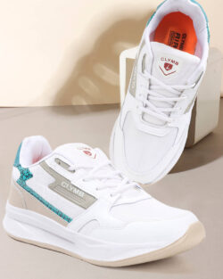 Clymb White Men's Outdoor Shoes