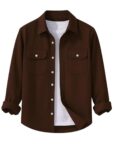 DEELMO Men’s Stylish Cotton Blend Casual Shirt || Full Sleeve Button-Down Shirt with Dual Flap Pockets || Comfortable Breathable Fabric || Perfect for Casual Office and Outing Wear