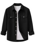 DEELMO Men’s Stylish Cotton Blend Casual Shirt || Full Sleeve Button-Down Shirt with Dual Flap Pockets || Comfortable Breathable Fabric || Perfect for Casual Office and Outing Wear