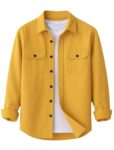 DEELMO Men’s Stylish Cotton Blend Casual Shirt || Full Sleeve Button-Down Shirt with Dual Flap Pockets || Comfortable Breathable Fabric || Perfect for Casual Office and Outing Wear