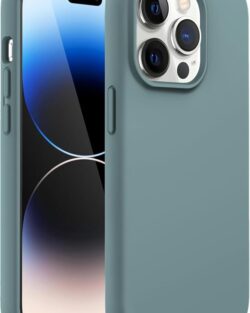 Elzzi Compatible with iPhone 14 Pro Case, Liquid Silicone Case, Full Body Protective Cover, Shockproof, Slim Phone Case, Anti-Scratch Soft Microfiber Lining, 6.1 Inch -...