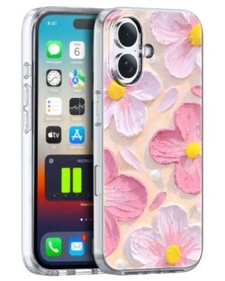 Fashionury Designer Soft Back Cover Case Compatible for Apple iPhone 16, Printed,Transparent,Flexible, Silicon for Apple iPhone 16 -D1142
