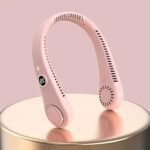 Gesto Portable Neck Fan Rechargeable – Hands-Free Neck Fan for Summer With 1500 mAh Battery & Display | 5-Speed 360° Airflow, USB Charging Personal Fan for Home, Kitchen, Gym,...