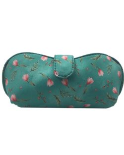 Handmade Fabric Sunglasses Case with Floral Print | Eyeglass Case for Women & Men | Soft Padded Spectacle Holder with Magnetic Button | Travel Glasses Pouch