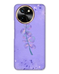 NDCOM for Vivo T3x 5G Back Cover | Premium Vivo Y58 5G Back Cover | Durable Vivo T3x Cover for Vivo Y58 Cover | Purple Pastel Floral Hard Case