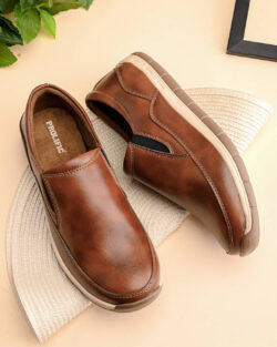 Prolific RD-CM336 Tan Men's Slip-on Shoes