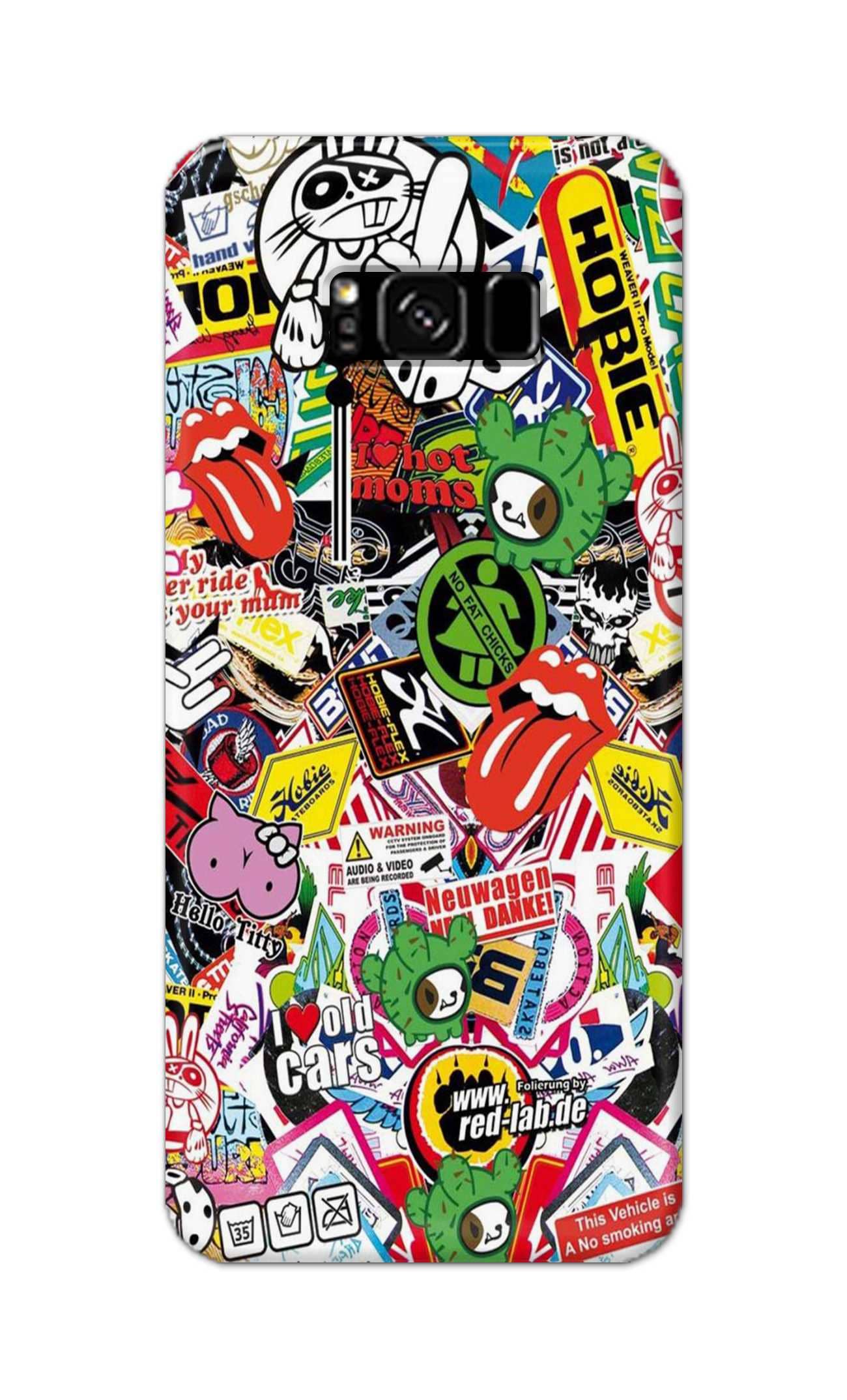 Tweakymod Multicolor Printed Back Cover Polycarbonate Compatible For Samsung Galaxy S8 ( Pack of 1 )