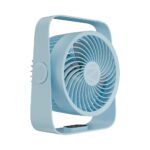 ZEBRONICS Heat Buster 300, Portable Desk Fan, Upto 13h Backup, 3600mAh Rechargeable Battery, 360° Rotatable fan, 4 Speed + 1 Breeze Mode, Wall-Mountable, for Travel, Office,...