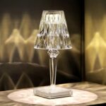 3 Color Changing Crystal Table Lamp With Touch Control (10.2 inch )
