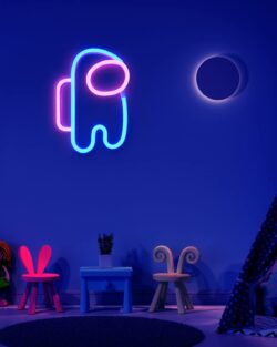 Among Sign Neon Wall Light ( Blue , Pink)