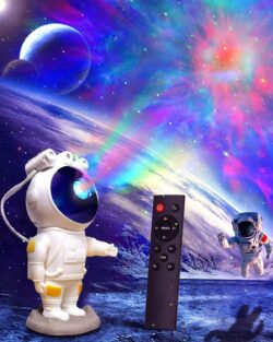 Astronaut Starry Projector Light With Remote ( 8.9 inch, Multicolor )