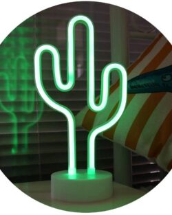 Cactus Shaped Neon Light - ( 12cm, Green )