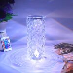 Crystal Table Lamp 16 Color Changing With Remote (8.6 inch )