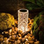 Crystal Table Lamp 3 Color Changing With Touch Control (White)