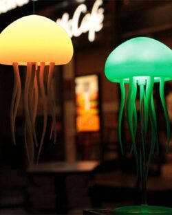 LED Cute Jellyfish (Hanging + Base) Night Lamp (22 CM)