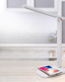 LED Desk Lamp With Wireless Charger & Touch Control - (White)