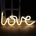 Love Sign Neon LED Light (Warm White )