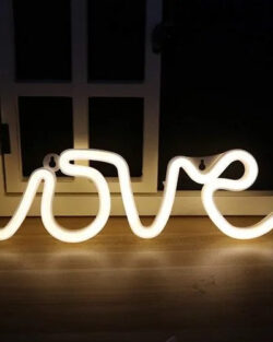 Love Sign Neon LED Light (Warm White )