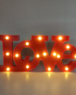 Marquee Light Love Shaped Red Color Large Size (Pack of 1)