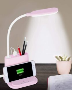 Multifunctional LED Table Lamp ( 12.8 inch,Pink )