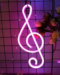 Music Sign Neon Light ( Pink )