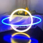 Planet Sign Led Neon Wall Light ( Warm White & Blue )