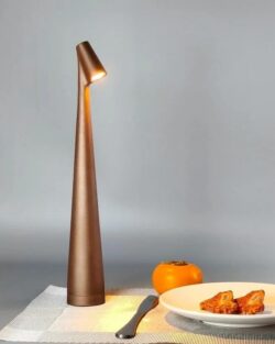 Portable LED Table Lamp - Brown