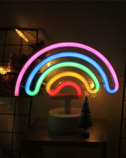 Rainbow Shaped Neon Light - Multicolor
