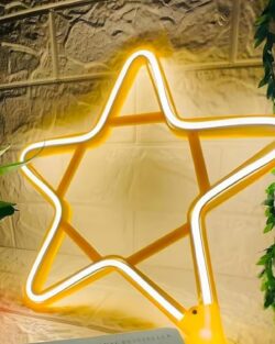 Star Shape Neon LED Light (Warm White)