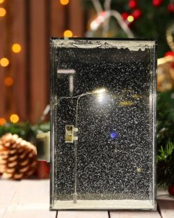 Street Light Snow Globe Handmade DIY Snow Scenery (15.5cm)