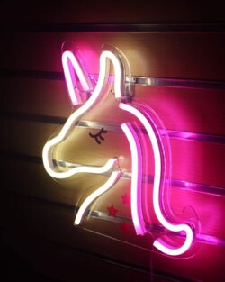 Unicorn Shaped Neon Wall Light - (Pink )