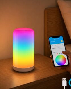 USB Powered RGB Smart Wi-Fi/Bluetooth/Touch Control Night Table Lamp