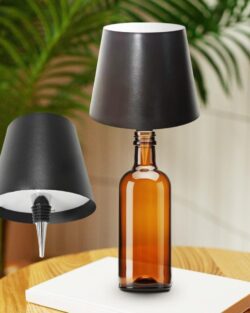 Wireless LED Bottle Lamp (Bottle Not Included) - Black