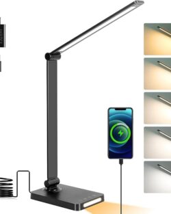 XERGY LED Desk Lamp with USB Charging Output
