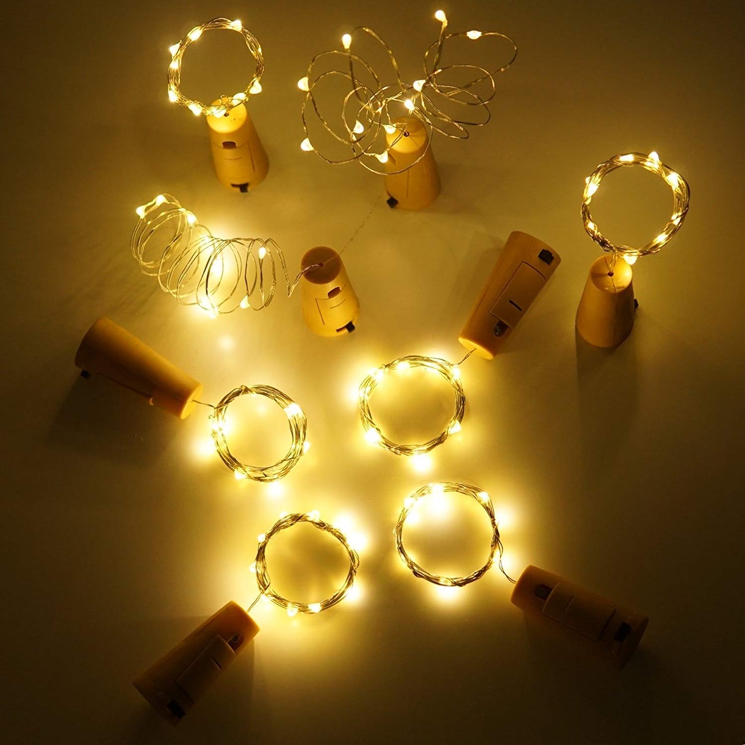 Cork Shaped Fairy String Light - Warm White - 2 Mtr (Pack of 2)