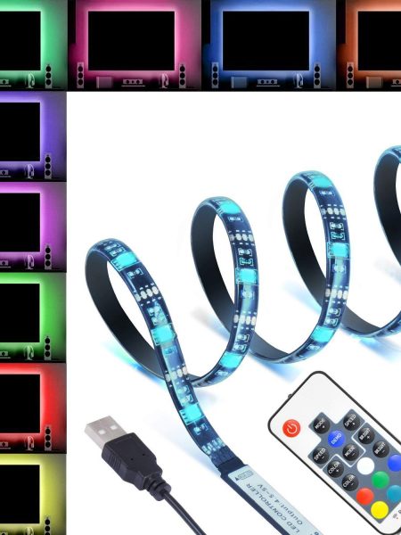 120 LED Strip Light For TV Backlight With Remote - Multicolor - 4 Meter