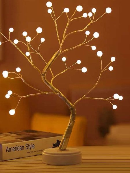 36 LED Pearl Bonsai Tree Light Table Lamp - 20 inch