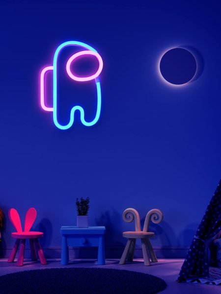 Among Sign Neon Wall Light ( Blue , Pink)