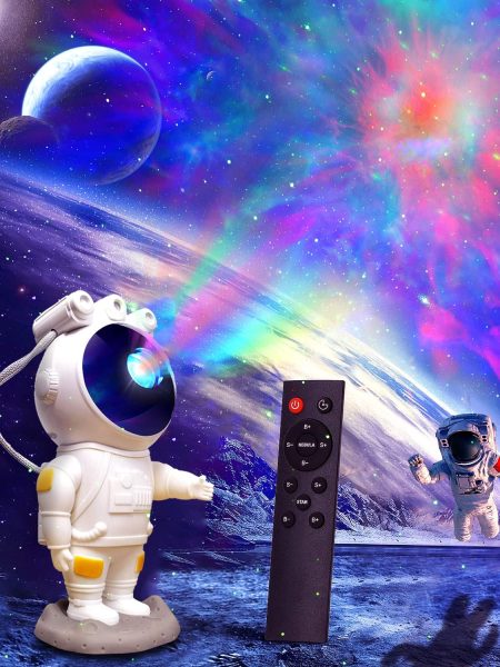 Astronaut Starry Projector Light With Remote ( 8.9 inch, Multicolor )