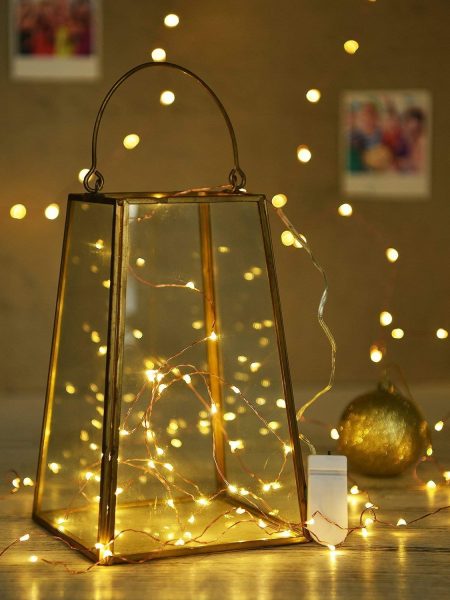 Battery Powered 20 LED String Lights - 2 m (Warm White) - Pack of 2