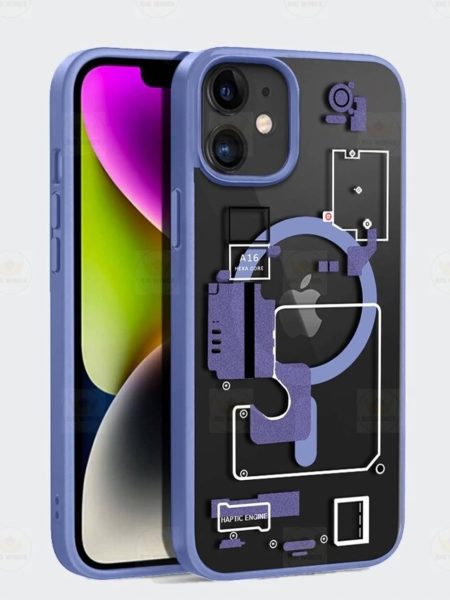 BIG WINGS Blue Printed Back Cover Polycarbonate Compatible For Apple iPhone 12 ( Pack of 1 )