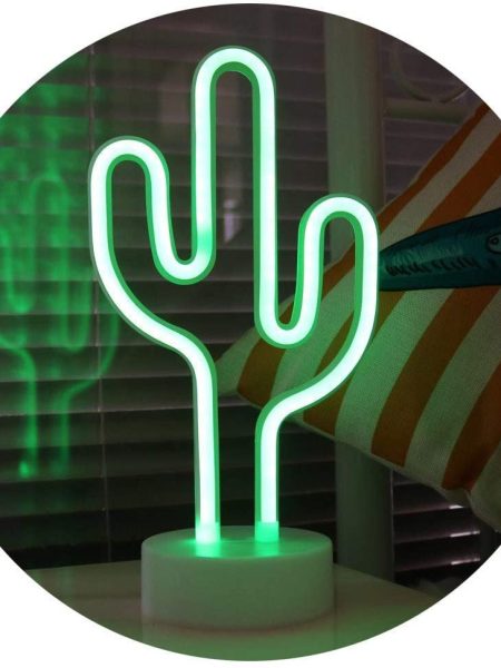 Cactus Shaped Neon Light - ( 12cm, Green )