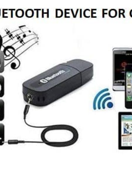Car Bluetooth Receiver (USB) - Pair with Car Stereo, Music System, Home Theater System, Computer. Compatible with All Android & IOS Devices