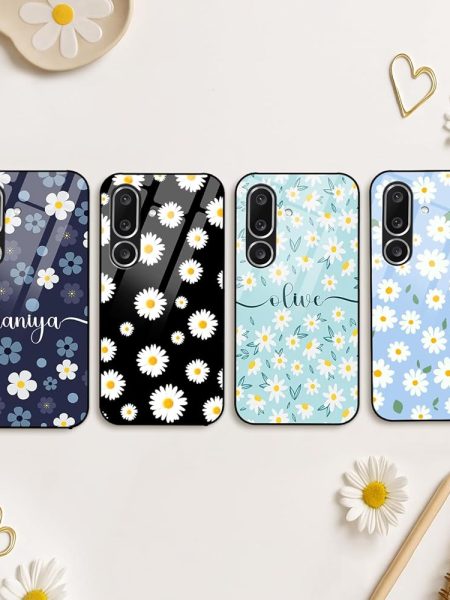 COLORflow Back Cover Compatible with Samsung Galaxy M56 | Daisy Garden Customized | Shockproof TPU Bumper with Camera Protection Back Cover Compatible with Samsung Galaxy M56
