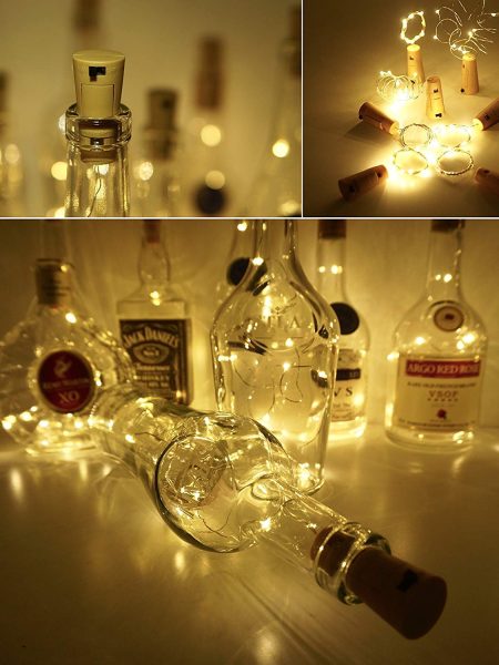 Cork Shaped Fairy String Light - Warm White - 2 Mtr (Pack of 10)