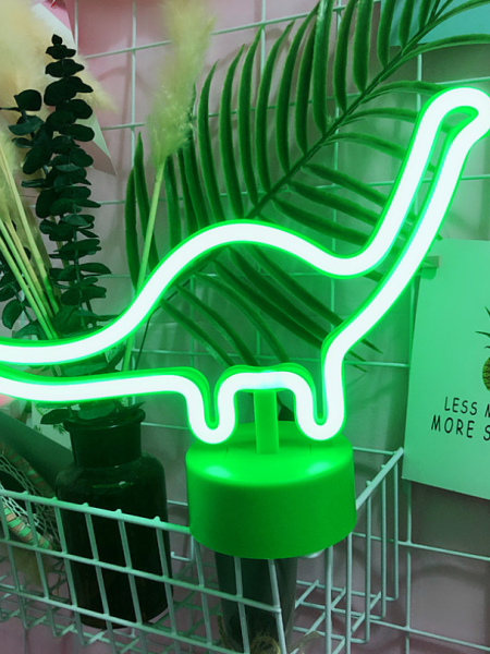 Dinosaur Shaped Neon Light ( Green)