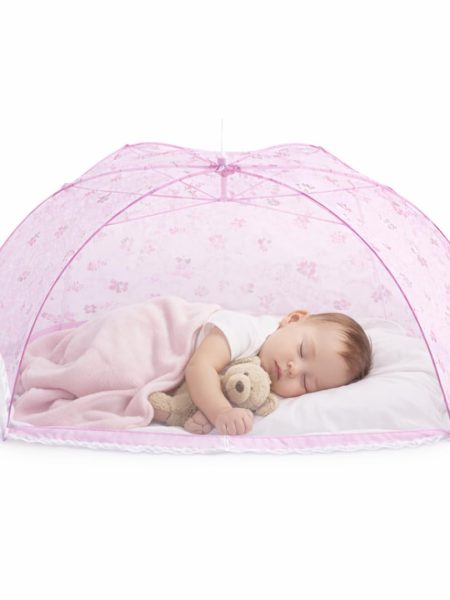 Divayanshi Umbrella Mosquito Net for Infants (0–2 Years) | Foldable Baby Bed Net Tent | Fine Mesh Protection from Mosquitoes & Insects | Portable, Lightweight, Washable Net for...