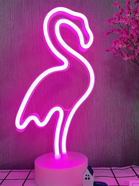 Flamingo Shaped Neon Light - Pink