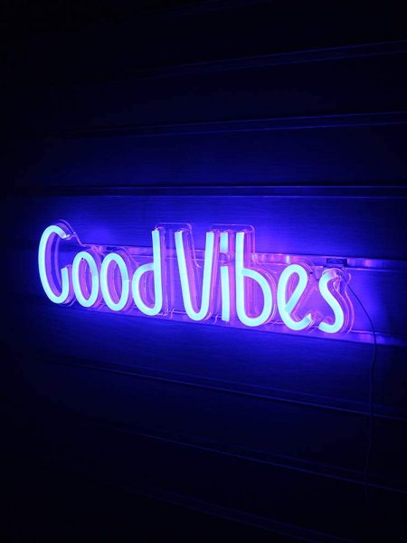 Good Vibes Neon Wall Light - Blue